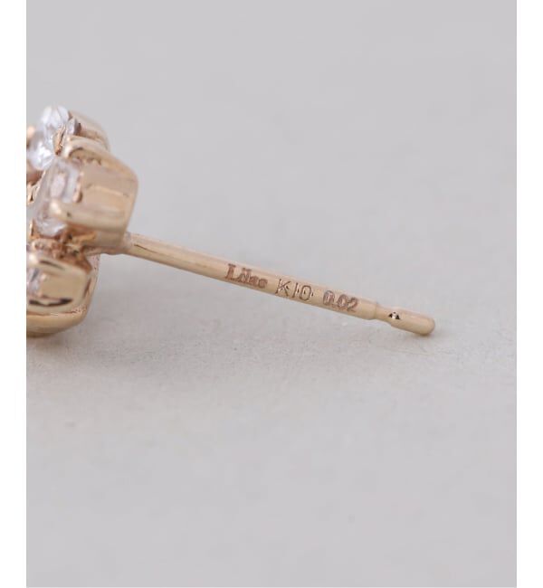 Lilas by Spick&Span「MIXストーンピアス K10（両耳）」|ピアス|
