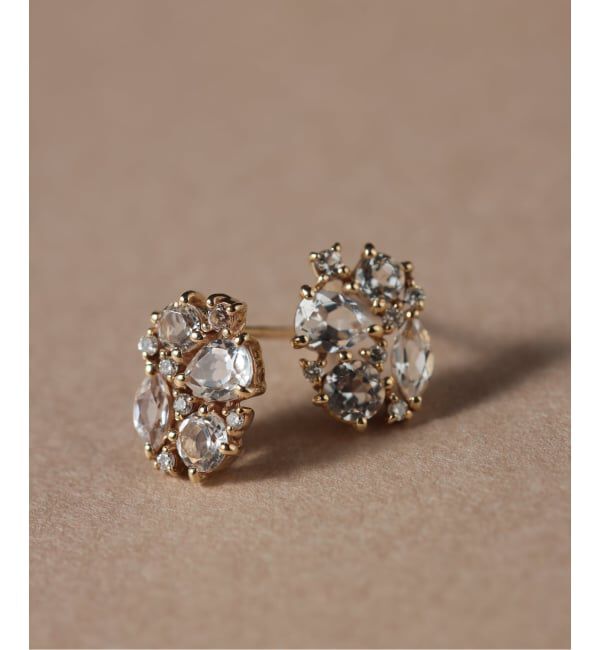Lilas by Spick&Span「MIXストーンピアス K10（両耳）」|ピアス|
