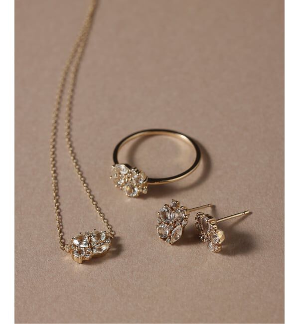 Lilas by Spick&Span「MIXストーンピアス K10（両耳）」|ピアス|
