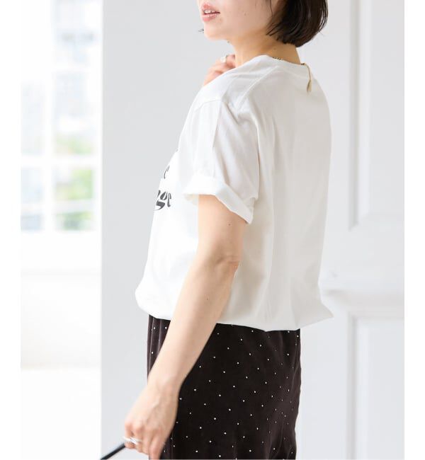 U by SPICK&SPAN「《予約 / 汗染み防止 / 接触冷感 》NANO-SHEER/ZERO レターロゴTEE」|Tシャツ・カットソー|