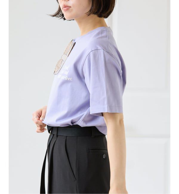 U by SPICK&SPAN「《予約 / 汗染み防止 / 接触冷感 》NANO-SHEER/ZERO レターロゴTEE」|Tシャツ・カットソー|