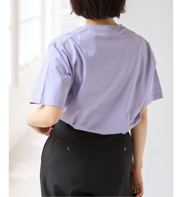 U by SPICK&SPAN「《予約 / 汗染み防止 / 接触冷感 》NANO-SHEER/ZERO レターロゴTEE」|Tシャツ・カットソー|
