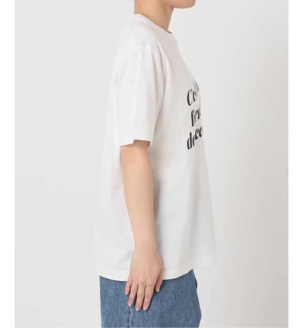 U by SPICK&SPAN「《予約 / 汗染み防止 / 接触冷感 》NANO-SHEER/ZERO レターロゴTEE」|Tシャツ・カットソー|