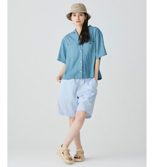 LACOSTE「リネン&times;レーヨンオープンカラーシャツ」|シャツ・ブラウス|