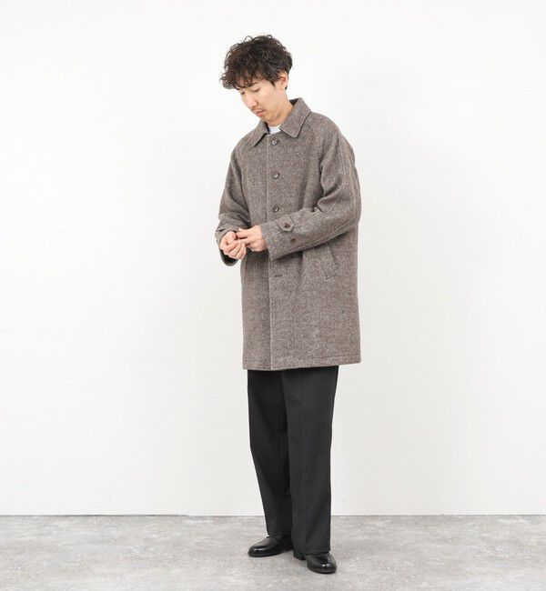 NOLLEY'S goodman「《ビジカジ対応》尾州ビーバーステンカラーコート 25AW」|ステンカラーコート|