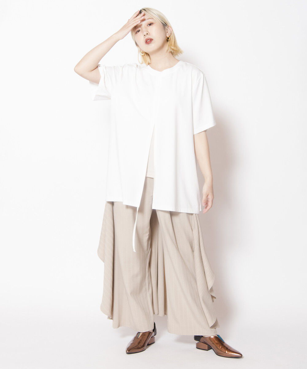  「2WAYドロストアレンジTシャツ」|Tシャツ・カットソー|