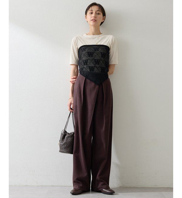  「ラップデニムパンツ」|デニム|