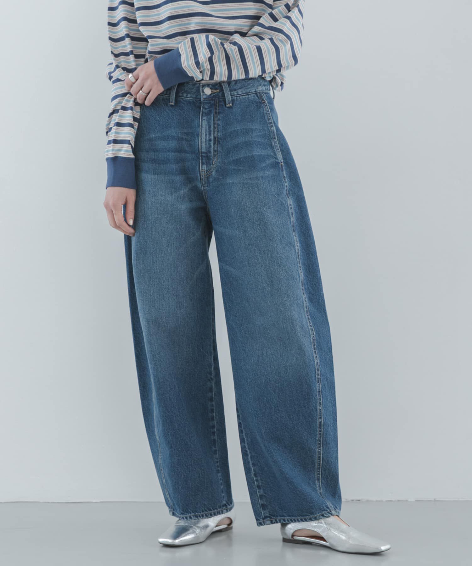 Sonny Label 「シームデザインバレルデニム」|デニム|