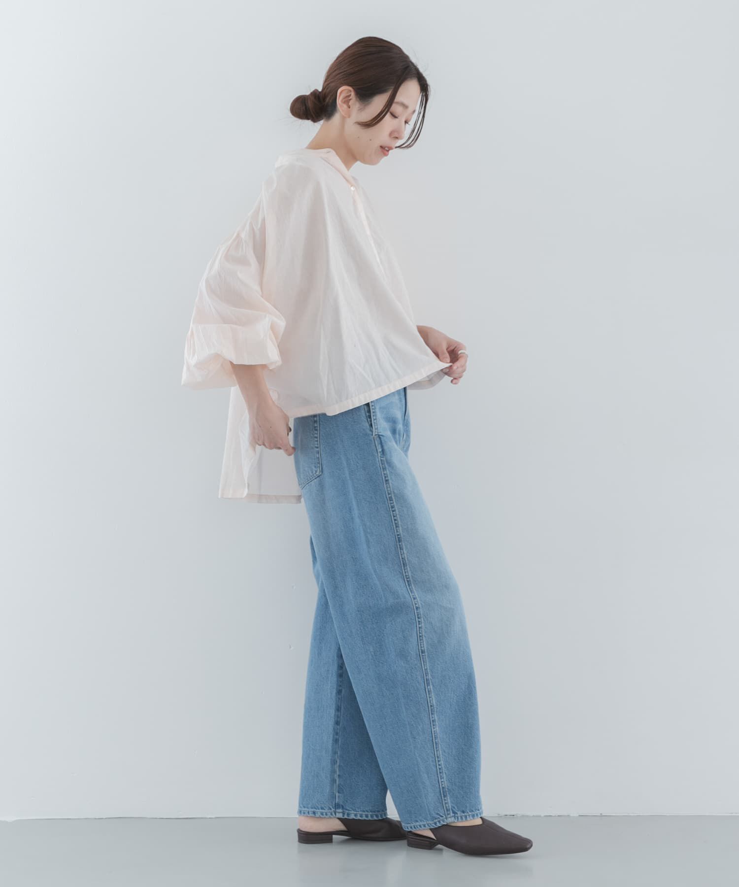 Sonny Label 「シームデザインバレルデニム」|デニム|