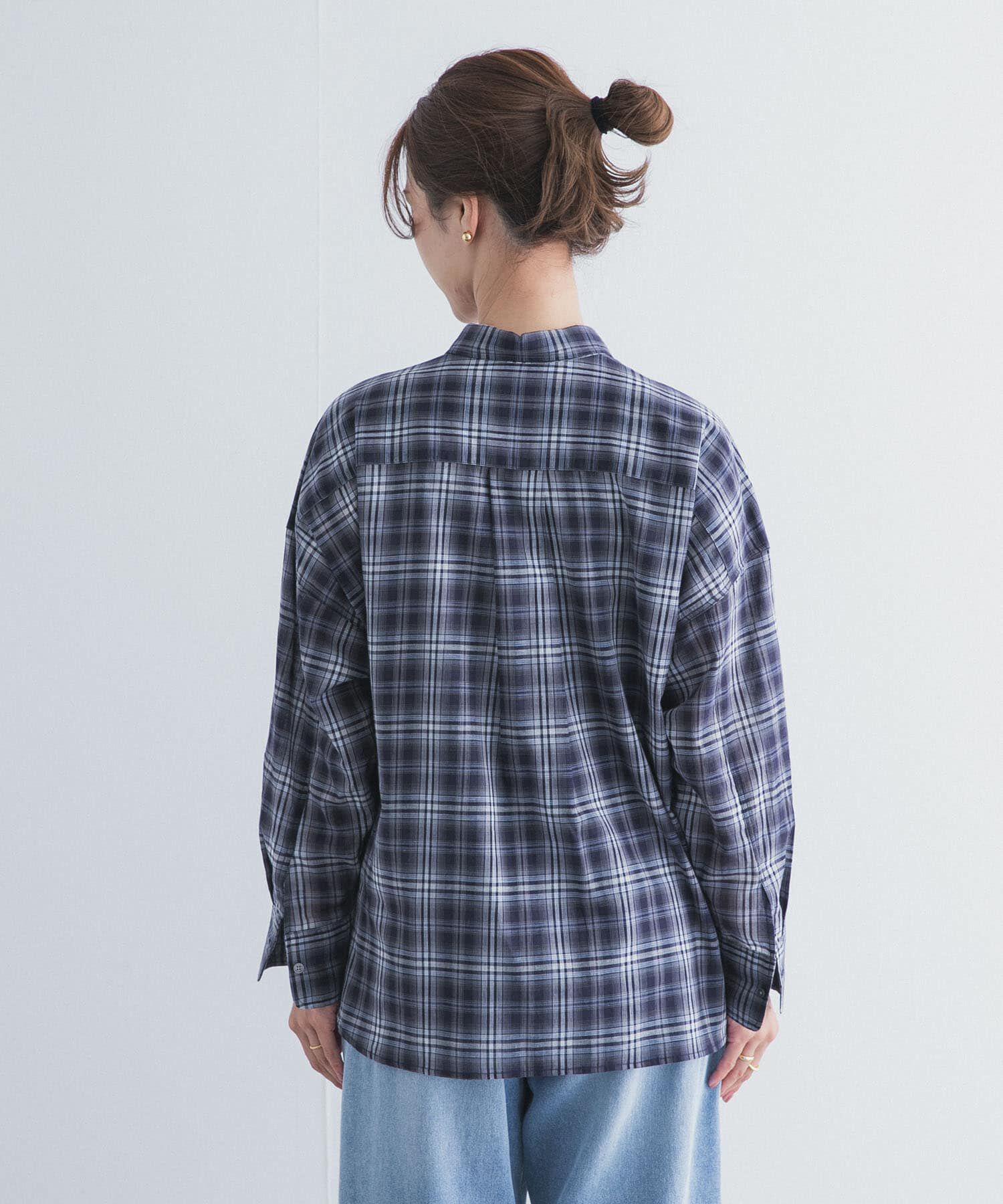 URBAN RESEARCH DOORS「チェックシアーシャツ」|シャツ・ブラウス|