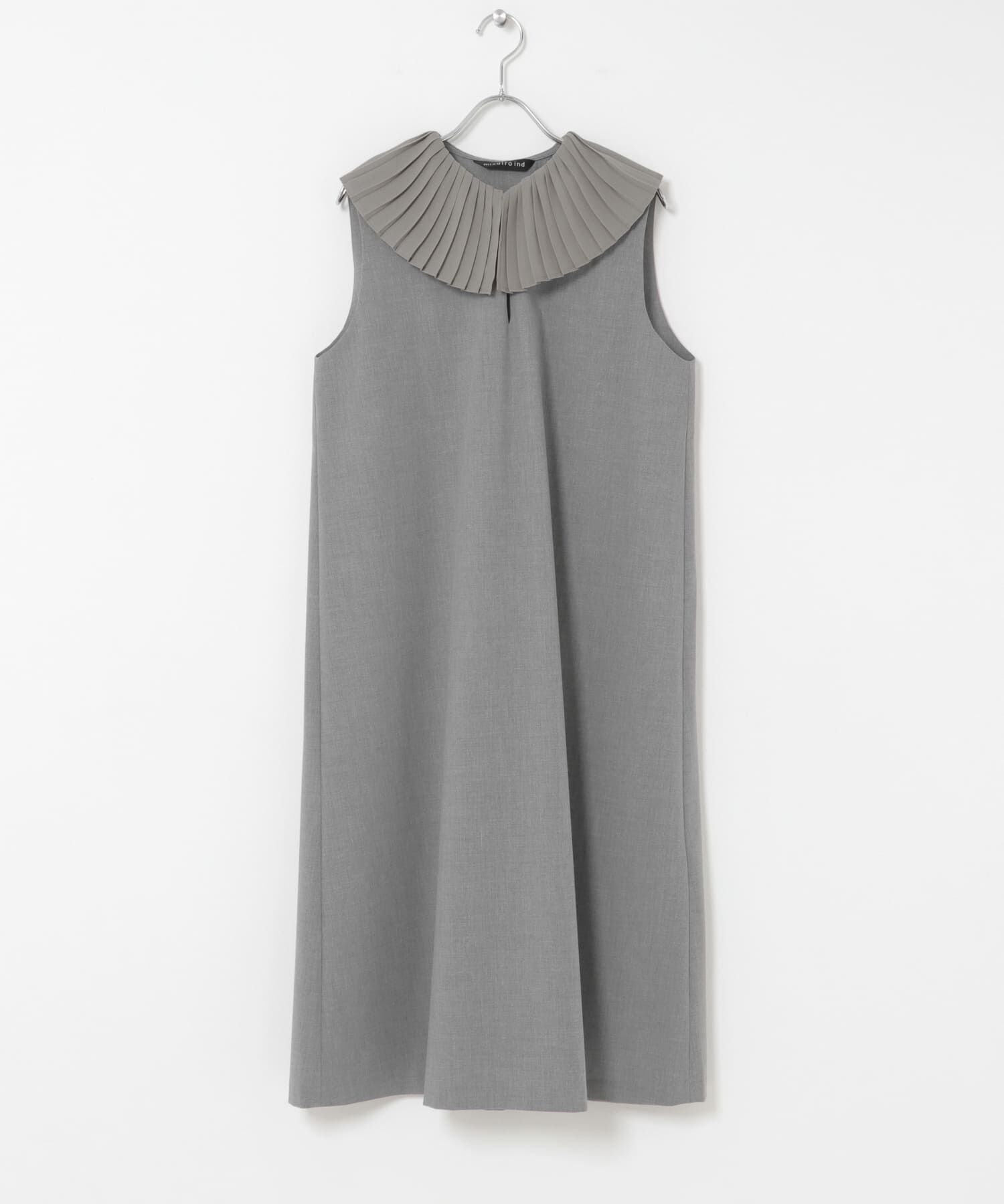 URBAN RESEARCH DOORS「mizuiro-ind　PLEATS COLLOR NO-SLEEVE ONE-PIECE」|ワンピース|