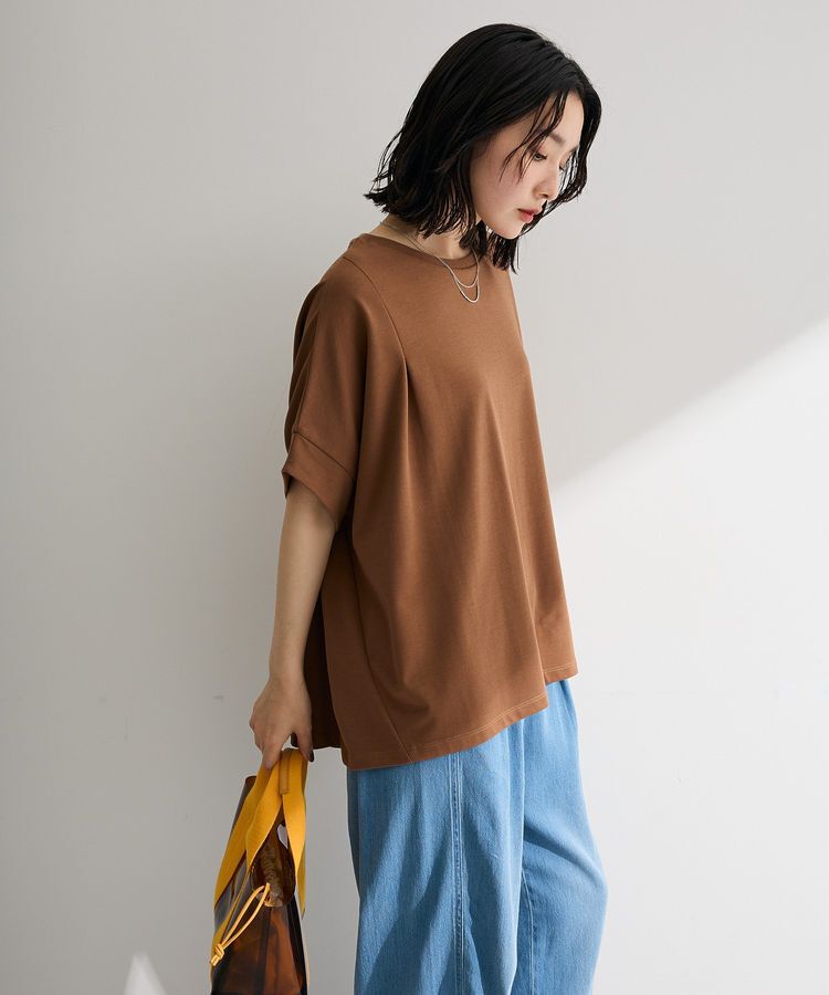 Green Parks「超冷感タック入りオーバーサイズプルオーバー」|Tシャツ・カットソー|
