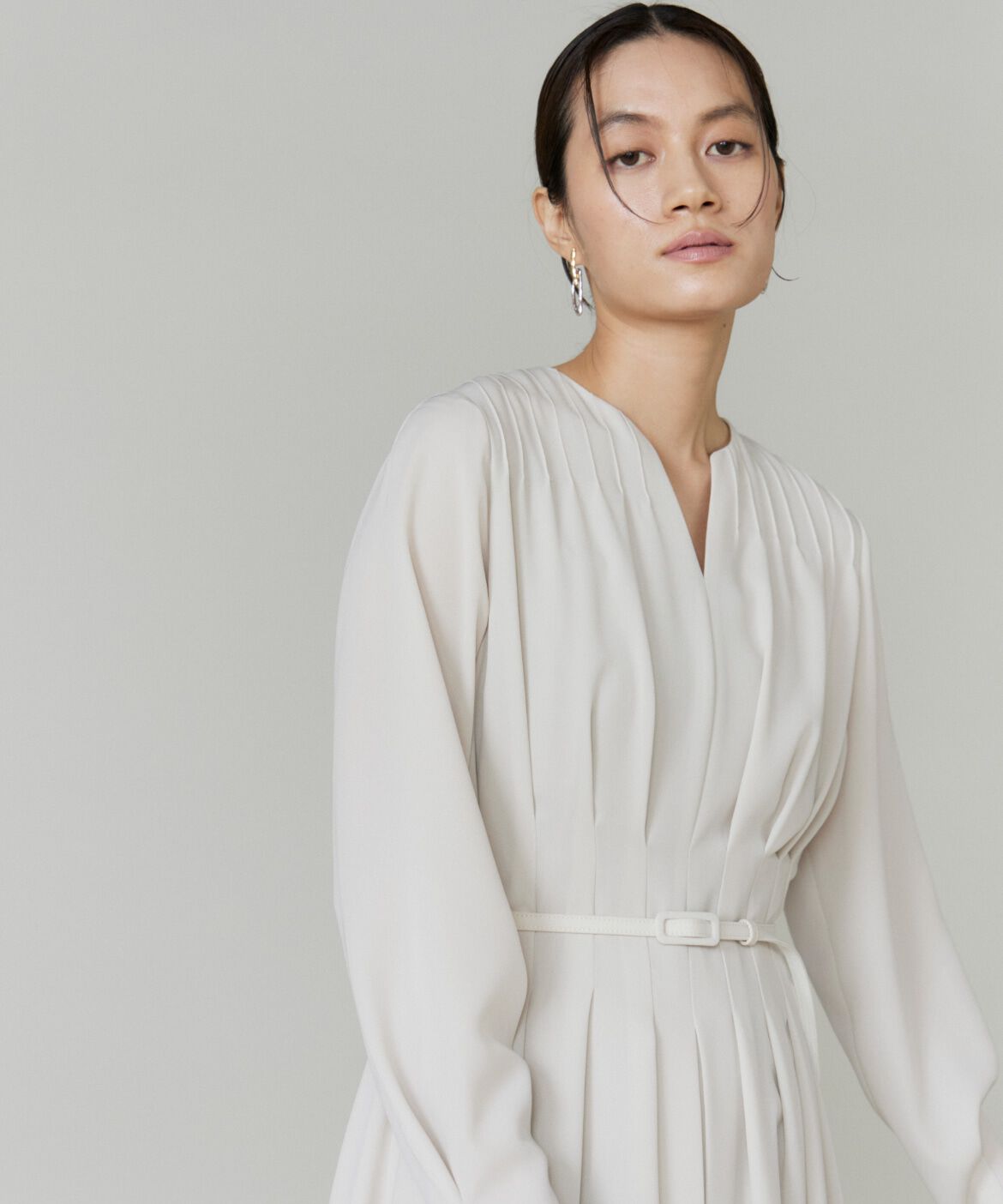 la veille by SUPERIOR CLOSET「ピンタックデザインワンピース」|ワンピース|