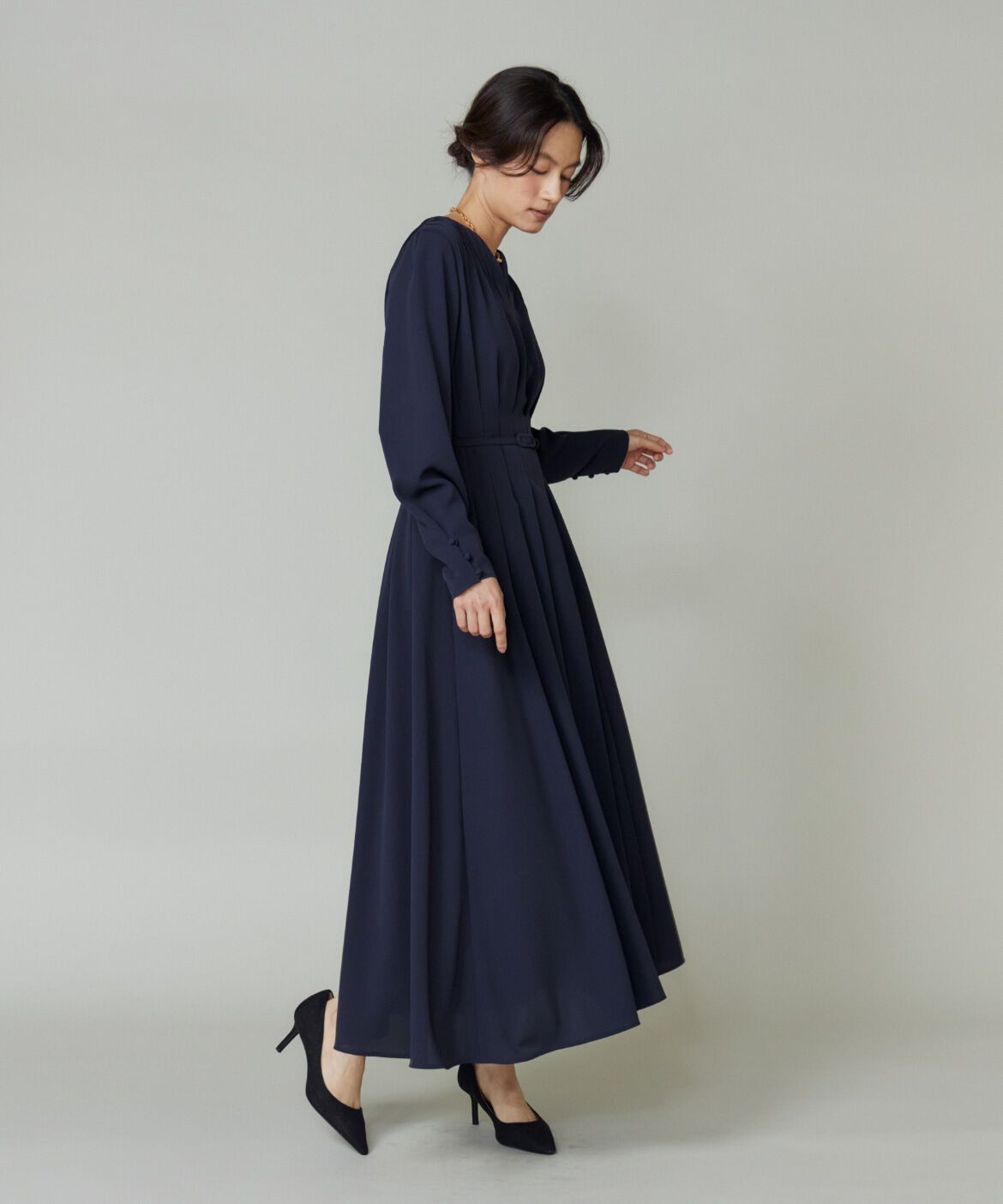 la veille by SUPERIOR CLOSET「ピンタックデザインワンピース」|ワンピース|