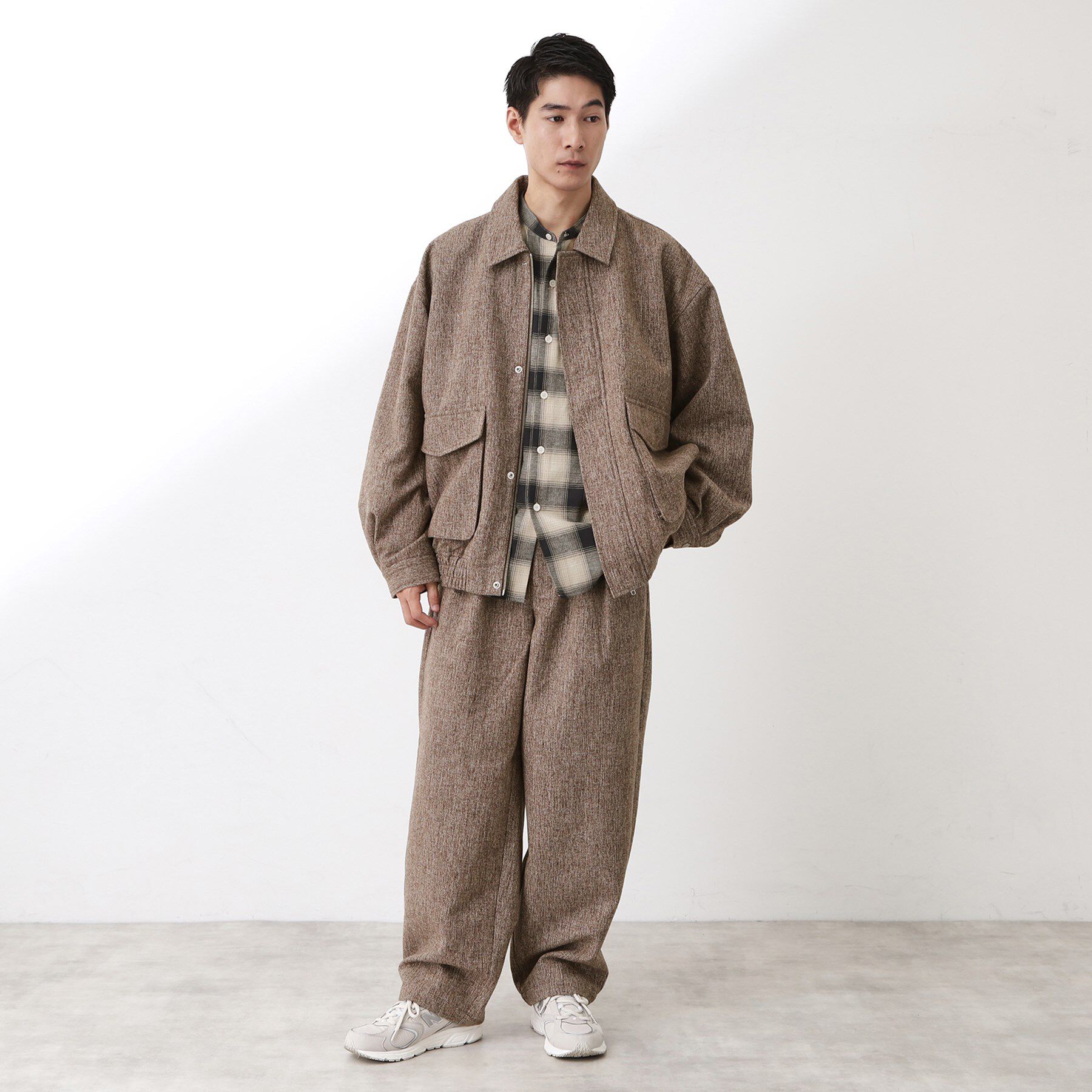 THE SHOP TK「ツイードワイドパンツ 【洗濯機OK／セットアップ可】」|その他|