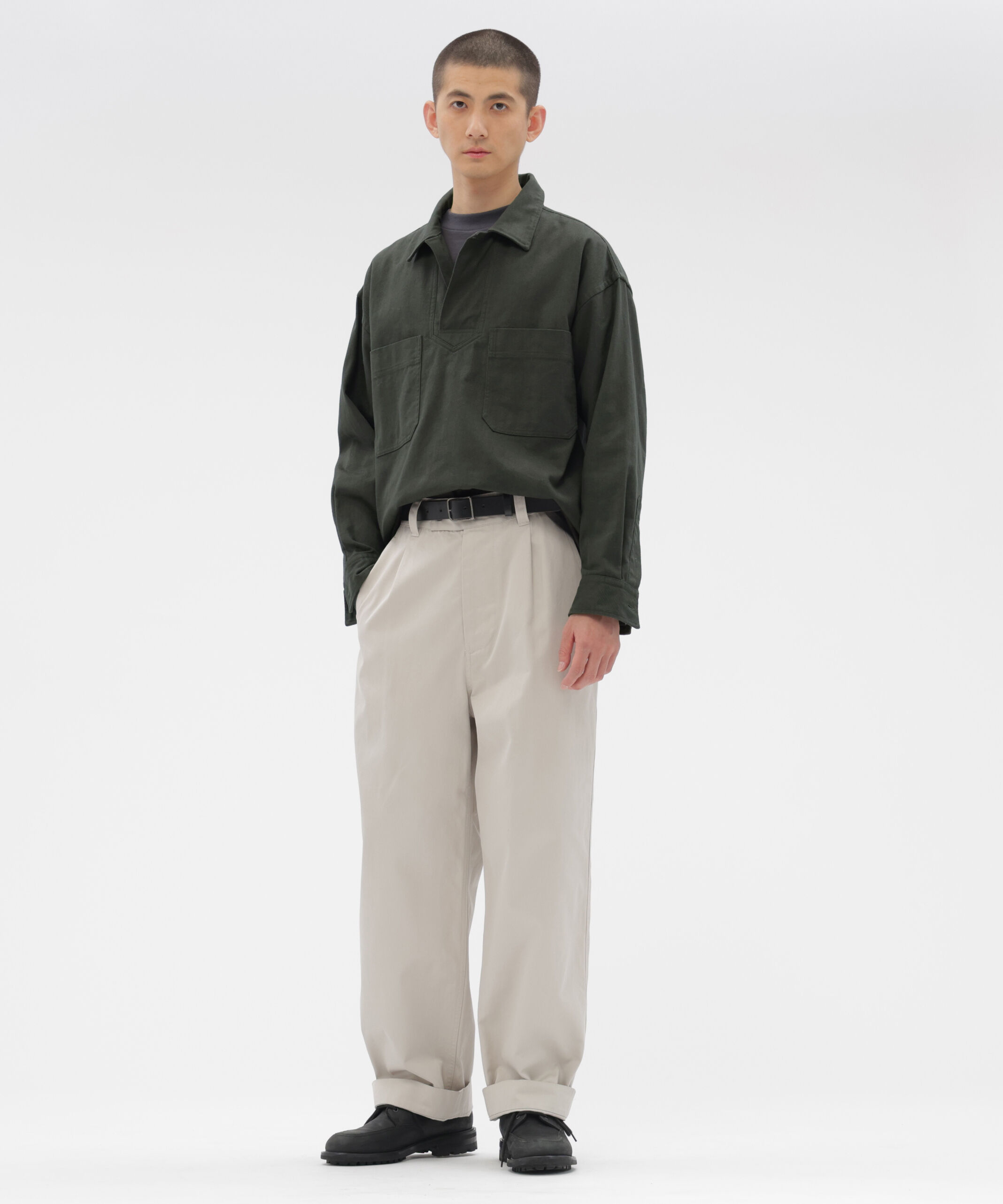 MHL.「WORK COTTON DRILL SHIRT」|シャツ・ブラウス|