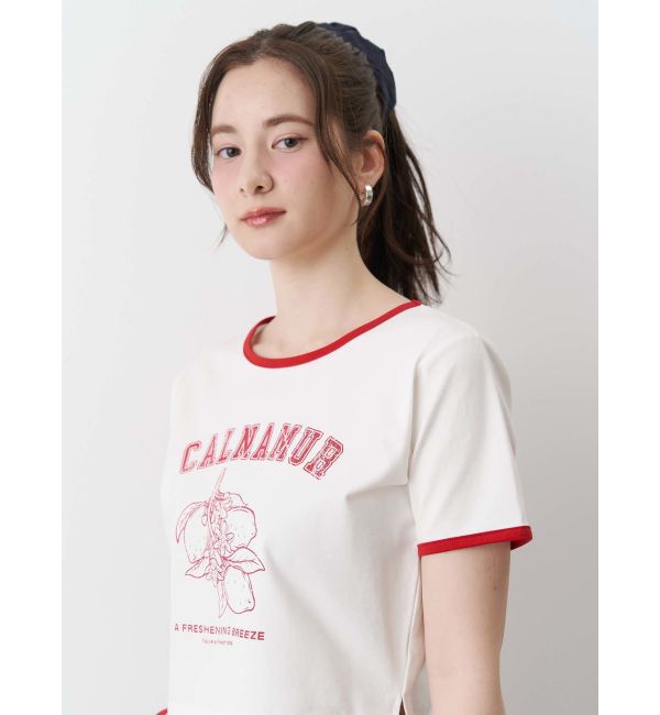 CALNAMUR「COLOR SCHEME LEMON PRINT TEE/カラースキームレモンプリントTシャツ」|Tシャツ・カットソー|