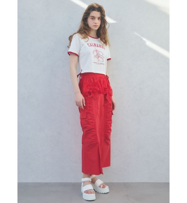 CALNAMUR「COLOR SCHEME LEMON PRINT TEE/カラースキームレモンプリントTシャツ」|Tシャツ・カットソー|
