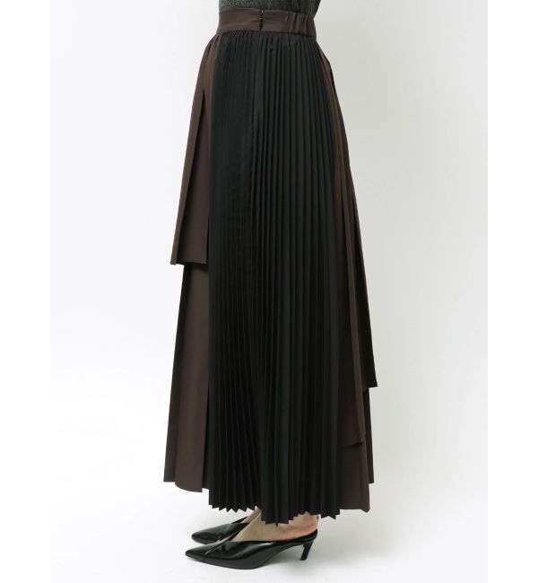 ELENDEEK「COLOR BLOCK PLEATS SK」|スカート|