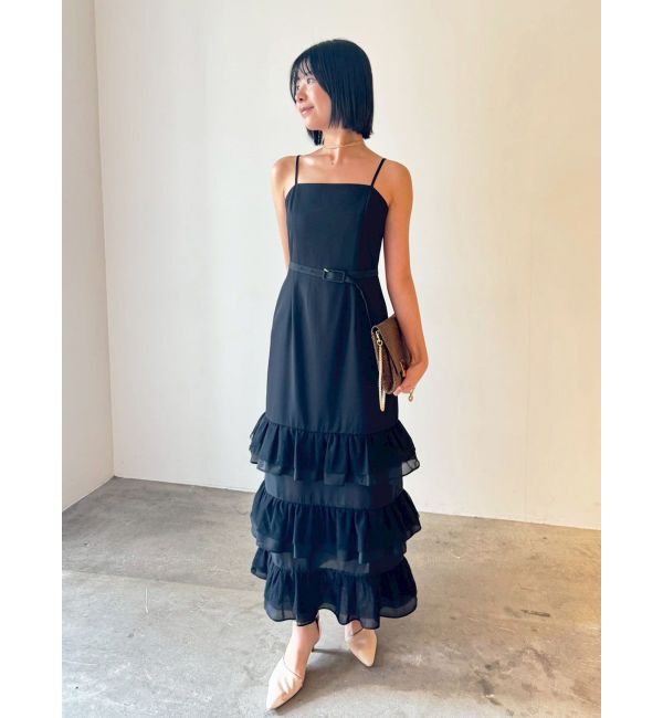 LAGUNAMOON「LADYシアージャケット&times;ティアードキャミワンピース」|ワンピース|