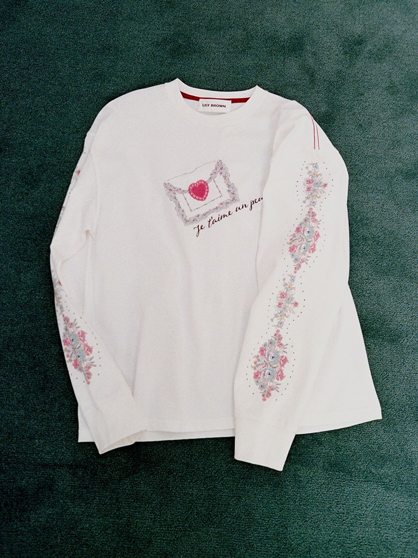 LILY BROWN「love letter ロングスリーブTシャツ」|Tシャツ・カットソー|WHT