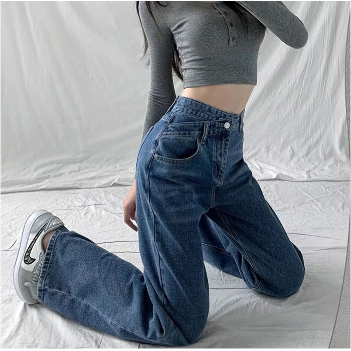 BACKYARD FAMILY「デニムパンツ レディース おしゃれ 楽天 ワイドパンツ ストレート デニム ジーンズ ロング丈」|その他|