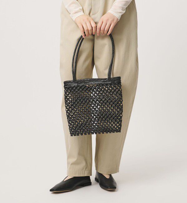 ODETTE E ODILE「＜Diminutivo＞スカシアミメッシュ M」|かごバッグ|