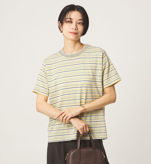 UNITED ARROWS green label relaxing「＜RYE TENDER＞ボーダー ニット Tシャツ」|ニット・セーター|