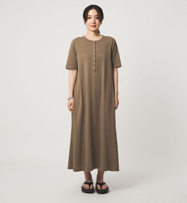UNITED ARROWS green label relaxing「【WEB限定】＜at ease＞ヘンリーネック カットソー ワンピース」|ワンピース|