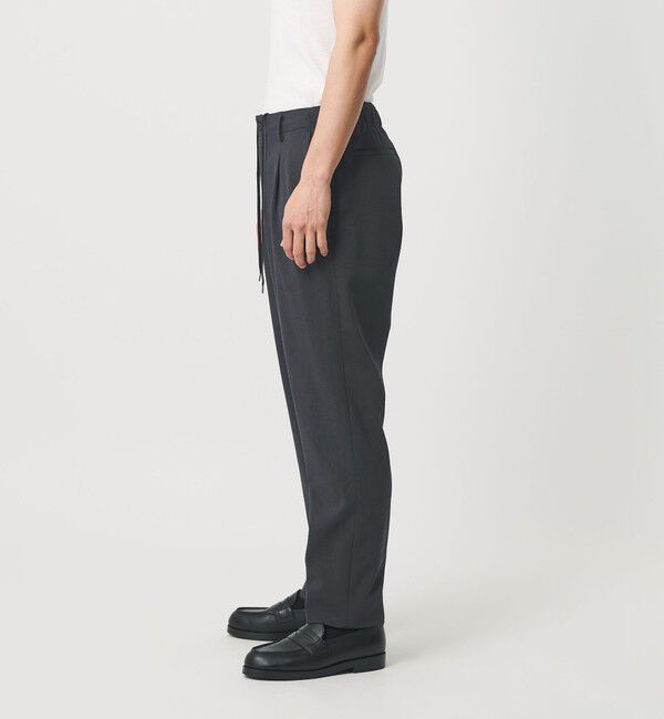 BEAUTY&YOUTH UNITED ARROWS「トリクシオン/TRIXION シャンブレー 1P テーパード スラックス NO.5 セットアップ対応 ウォッシャブル」|チノ|