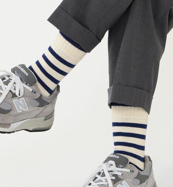 BEAMS PLUS「BEAMS PLUS / 2 Tone Stripe Socks 」|ソックス|