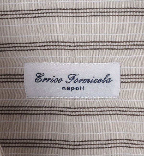 SHIPS「【SHIPS別注】Errico Formicola: LUCA タブ オルタネイトストライプ シャツ」|シャツ・ブラウス|
