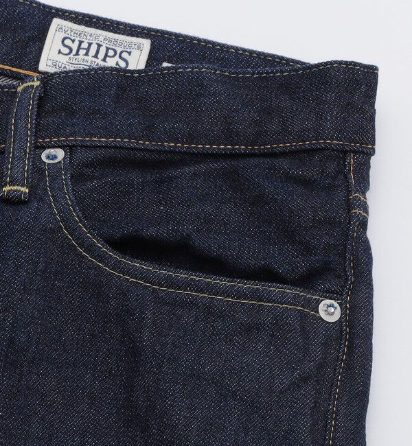 SHIPS「SHIPS: AUTHENTIC リラックス デニム 5ポケット ワンウォッシュ」|チノ|
