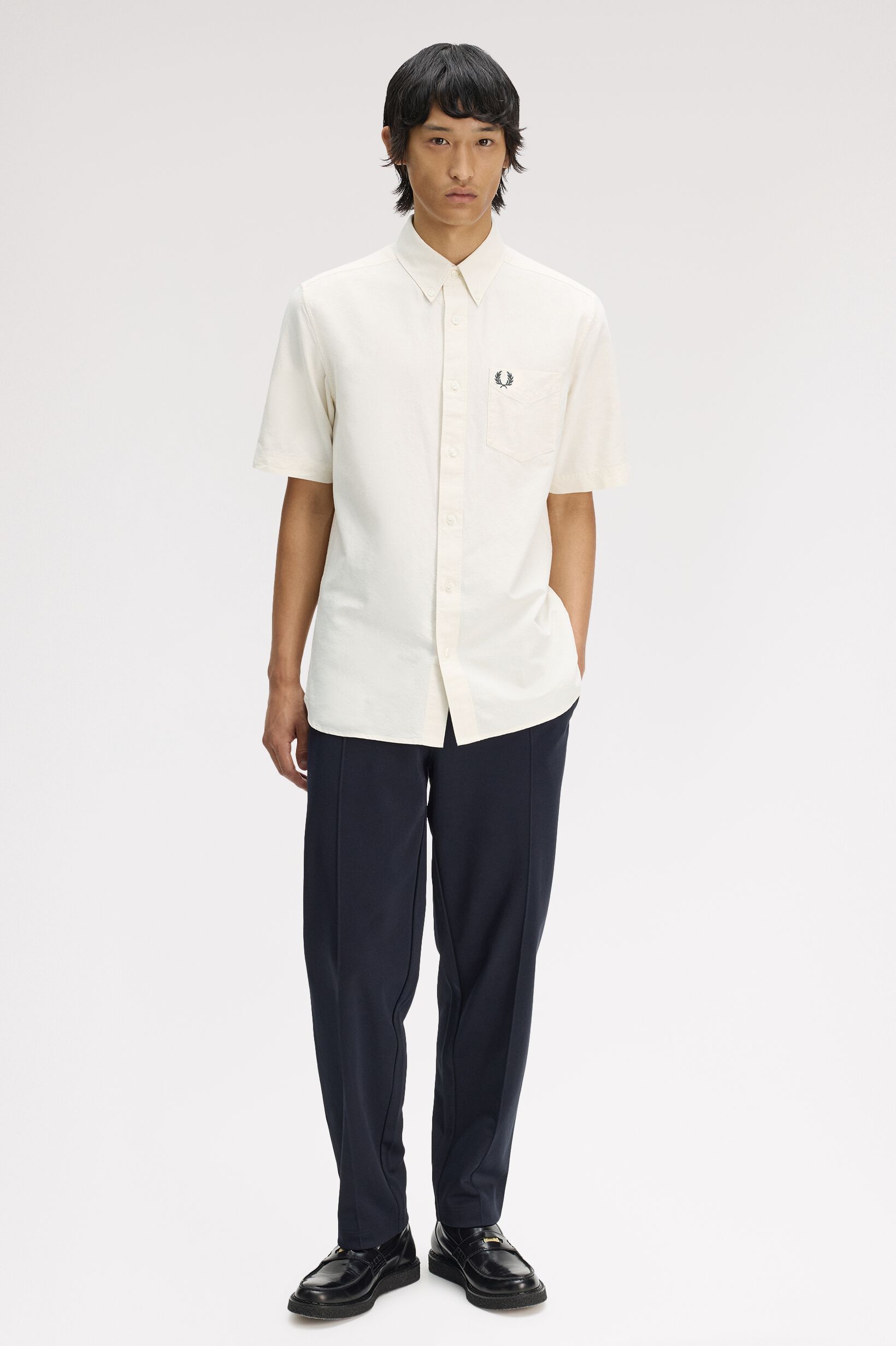 FRED PERRY 「Oxford Short Sleeve Shirt／オックスフォードショートスリーブシャツ」|シャツ・ブラウス|