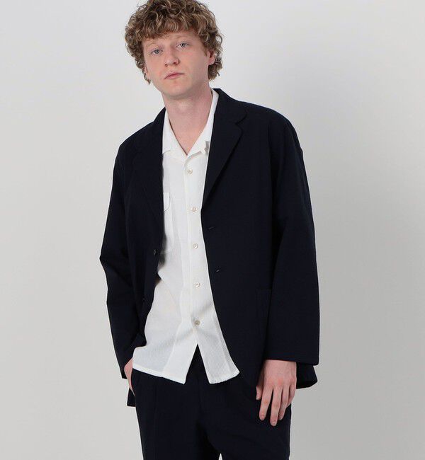TOMORROWLAND MENS「【別注】Salvatore Piccolo GIACCA CHIAIA コットンシアサッカー シングルブレステッド 2Bジャケット」|テーラードジャケット|