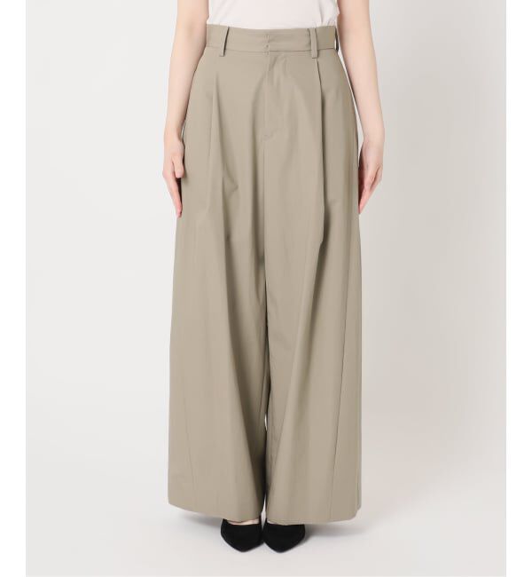 IENA LA BOUCLE「IENA LA BOUCLE コットンウェザーバレルパンツ」|スラックス|