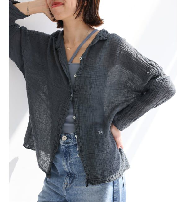 IENA「LES ATELIERS FRANCAIS DE CONFECTION Blouse Desert PE26BLDESERTGDC」|シャツ・ブラウス|