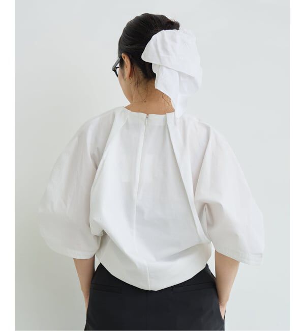 IENA LA BOUCLE「《追加予約》《洗濯機洗い可》タイプライターコンビプルオーバー」|Tシャツ・カットソー|