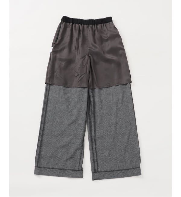 VERMEIL par iena「《予約》Glen Check イージーパンツ」|スラックス|