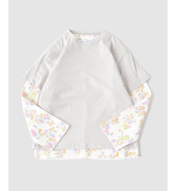 PULP「FAF (FAKE AS FLOWERS) / フェイク アズ フラワーズ DOUBLE SLEEVE TEE」|Tシャツ・カットソー|グレーA