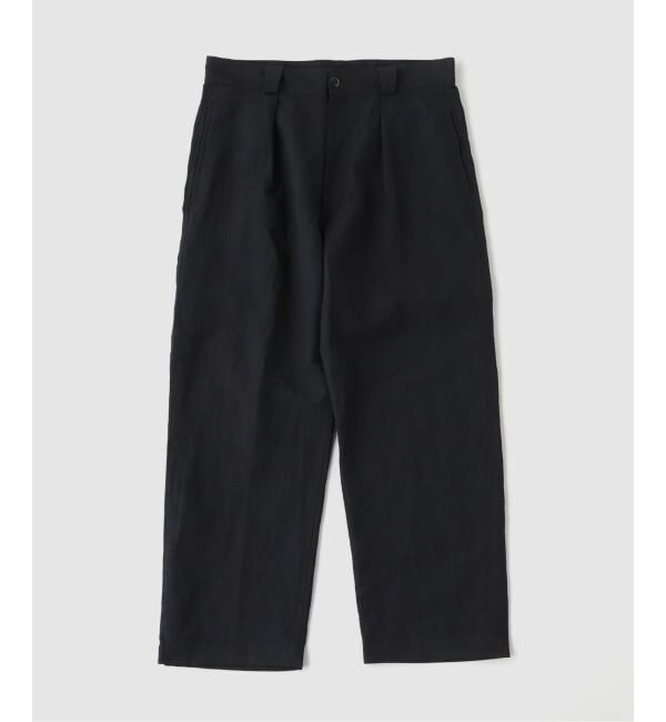 EDIFICE「ETS.MATERIAUX(マテリオ) French work trousers」|スラックス|ブラック