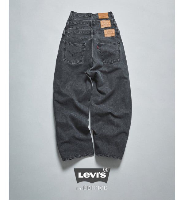 EDIFICE「《予約》Levi&rsquo;s(リーバイス) 別注 Baggy Wide Leg デニムパンツ（L30）」|デニム|