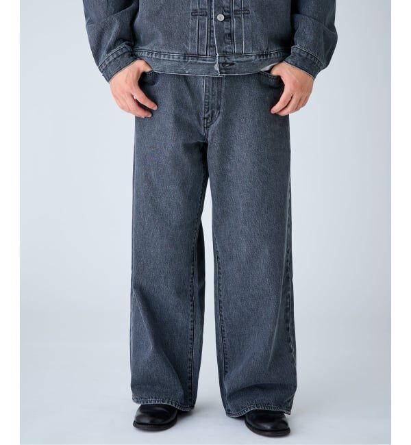 EDIFICE「《予約》Levi&rsquo;s(リーバイス) 別注 Baggy Wide Leg デニムパンツ（L30）」|デニム|
