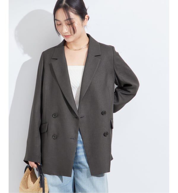 journal standard L'essage「《セットアップ可》アイアスダブルブレステッドジャケット」|テーラードジャケット|