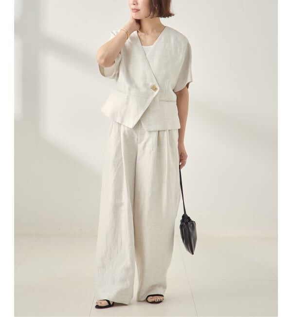 journal standard L'essage「《セットアップ可》LINOワイドパンツ」|スラックス|