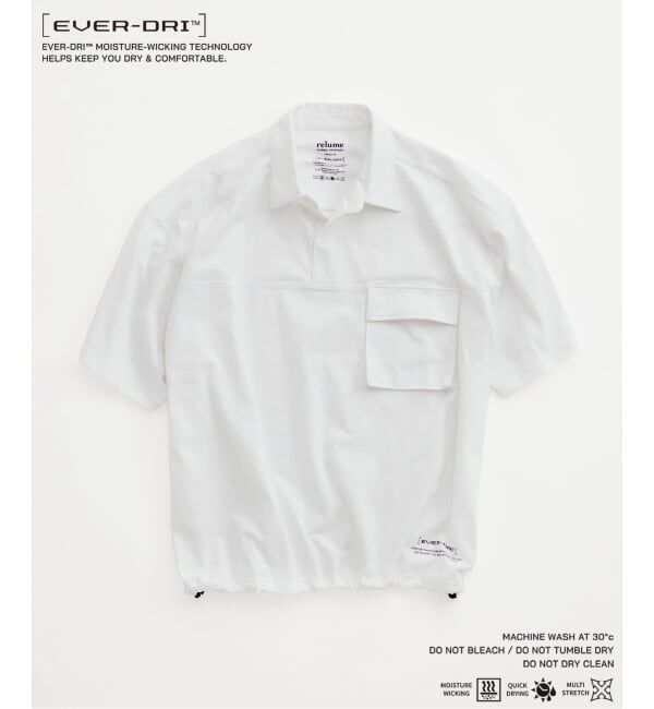 JOURNAL STANDARD relume「《予約》＜吸水速乾＞Ever-Dri(TM) スピンドル ポロシャツ」|ポロシャツ|ホワイト