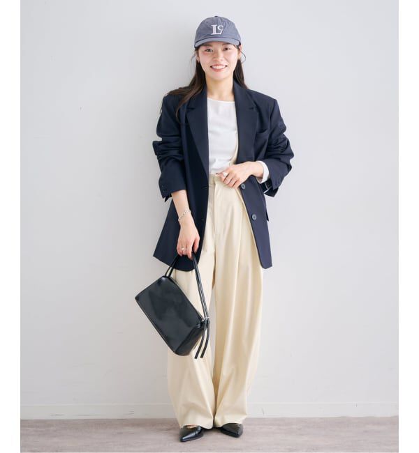U by SPICK&SPAN「レースボンディングオーバージャケット」|テーラードジャケット|