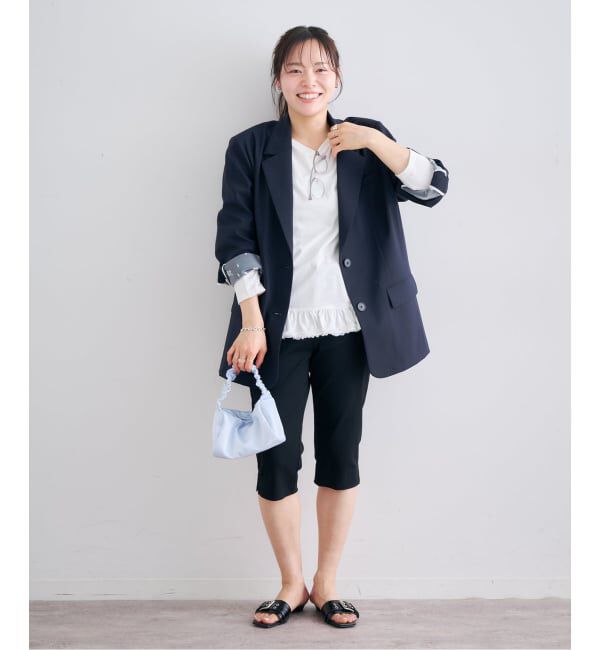 U by SPICK&SPAN「レースボンディングオーバージャケット」|テーラードジャケット|