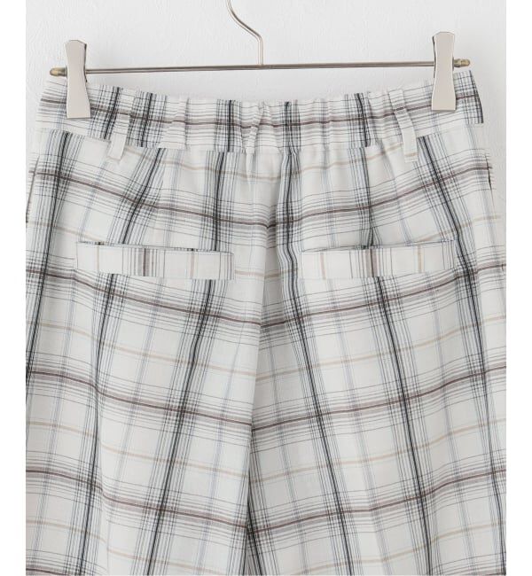 Spick and Span「《セットアップ可》2タックチェックパンツ」|スラックス|