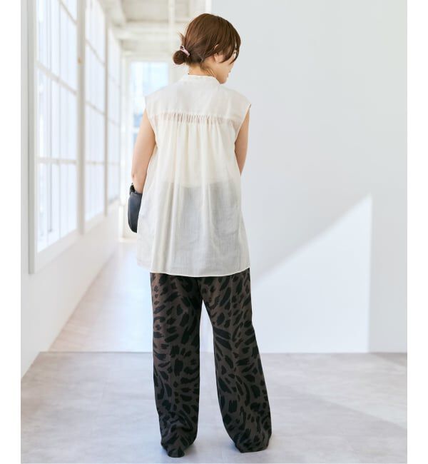 Spick and Span「ラミーコットンギャザーブラウス」|シャツ・ブラウス|